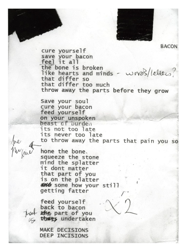 Bacon Lyrics